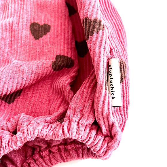 PIUPIUCHICK pomegranate hearts corduroy bubble romper 9-12 months NWT - Picture 4 of 9